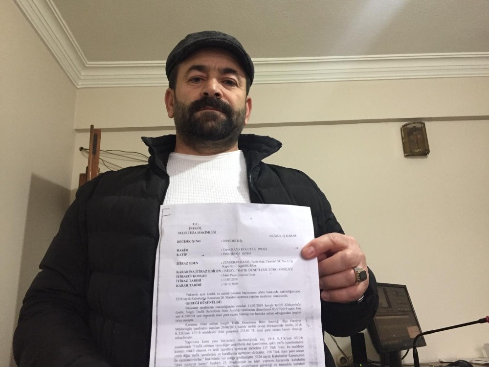 Gelen ceza sonrası soluğu mahkemede aldı 