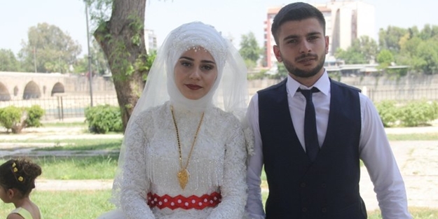 Gelin damat düğün günü hayatlarının şokunu yaşadı! 5 saniyede...