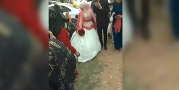 Gelinin duvağını toplarken maganda kurşunuyla vuruldu