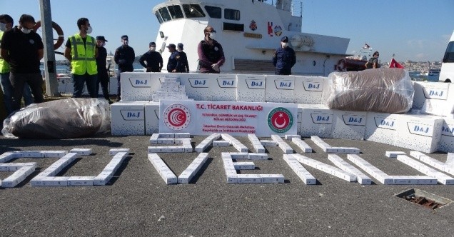 Gemiden kaçak sigara fışkırdı!