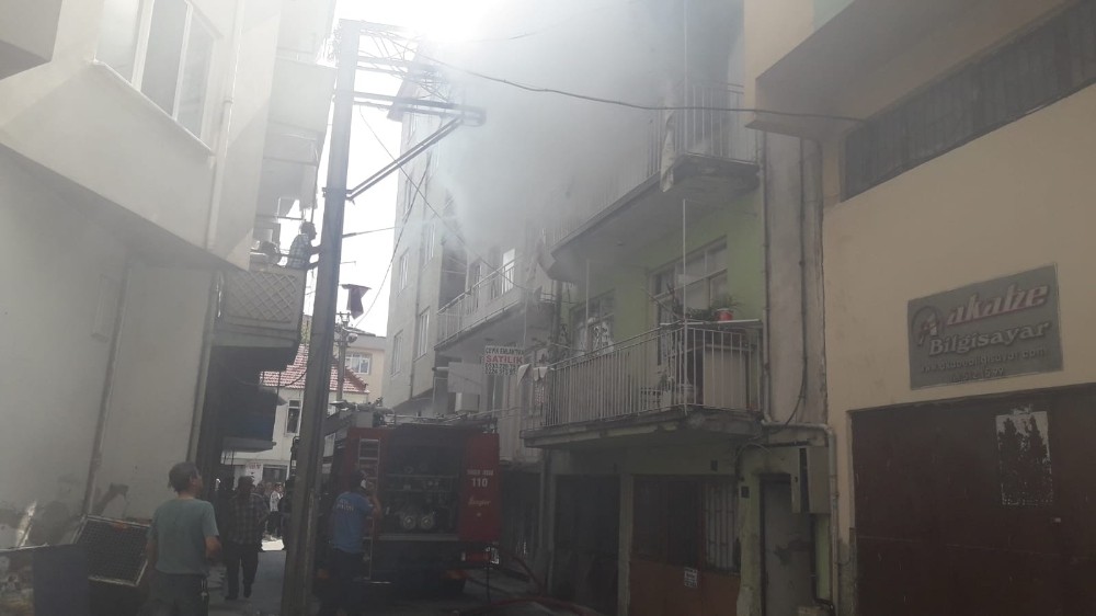 Gemlik’te korkutan yangın 