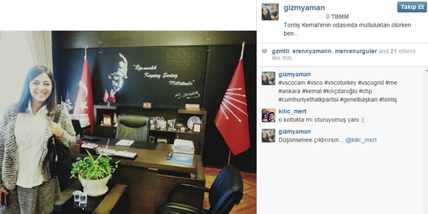 Genç CHP'li 'Tontiş Kemal'in odasını paylaştı
