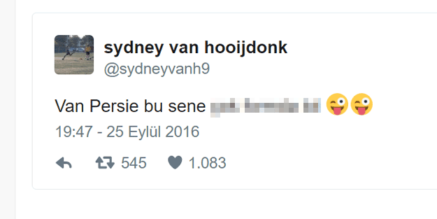 Genç futbolcudan olay tweet