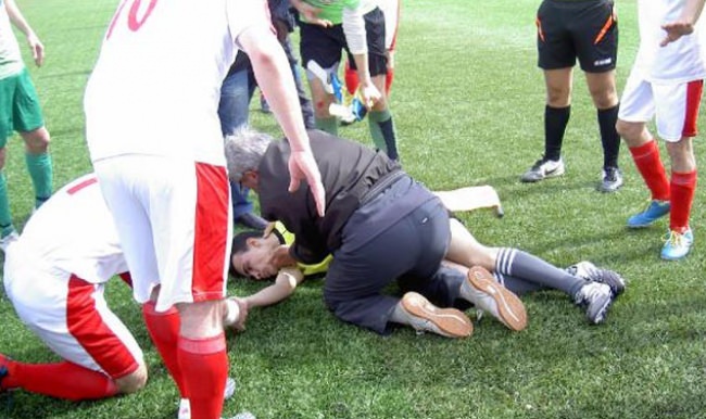 Genç hakem son yolculuğuna uğurlandı