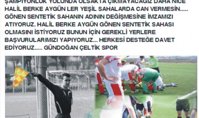 Genç Hakemin Ölümü Amatör Kümeyi İsyan Ettirdi