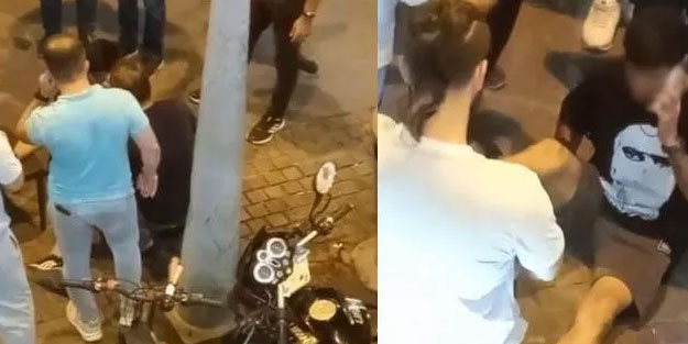 Gençler arasında bıçaklı yol kavgası