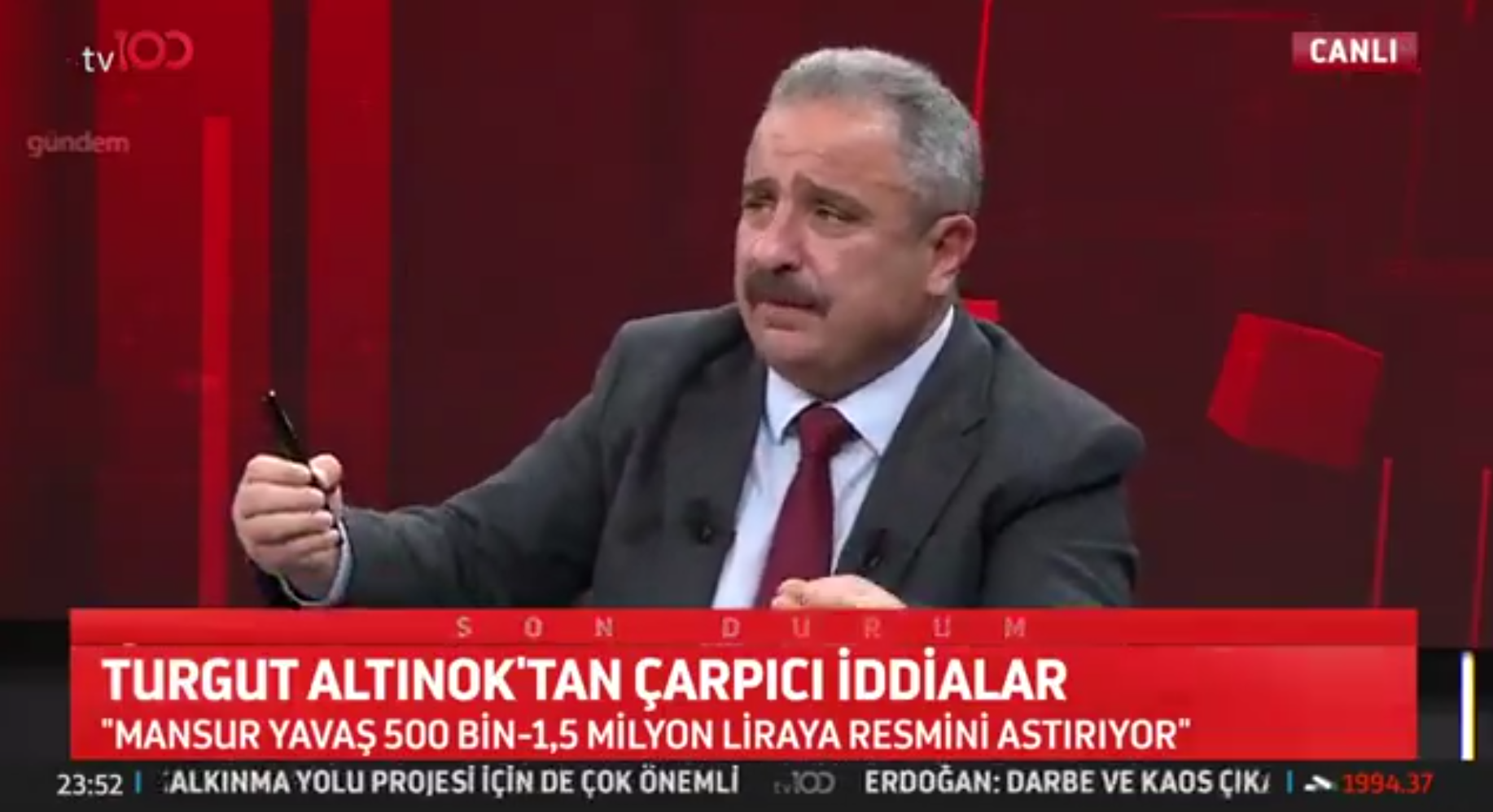 Genel merkezin altında doğal gaz mı bulundu? Mansur’dan milyon liralık afişler