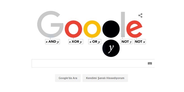 George Boole Doodle oldu!