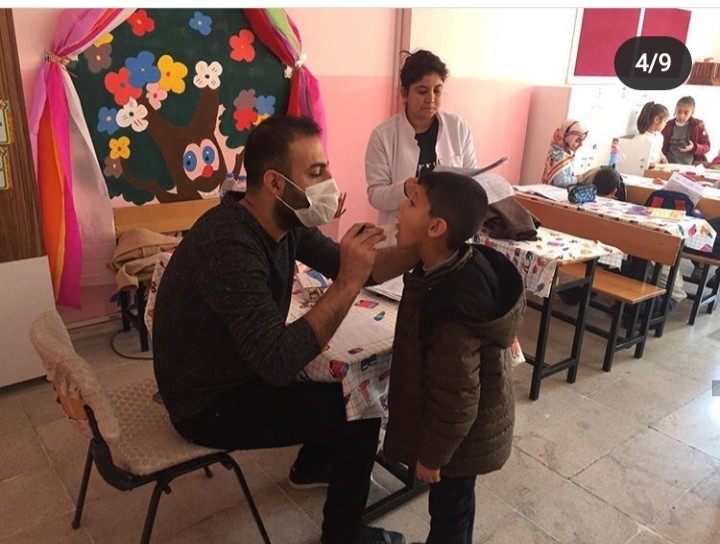 Gercüş’te öğrenciler ağız ve diş sağlığı eğitimi 