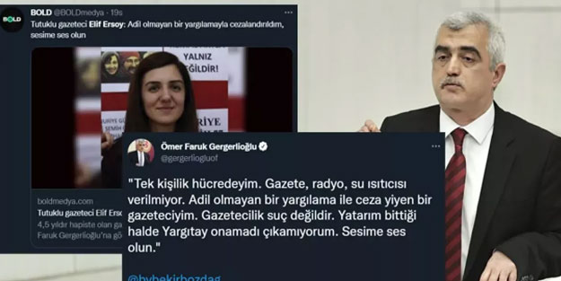 Gergerlioğlu ve FETÖ medyası Elif Ersoy için devreye girdi