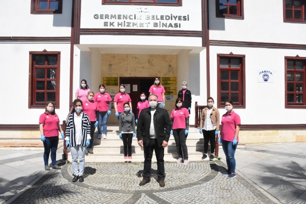 Germencik’in pembe melekleri halktan büyük takdir topluyor 