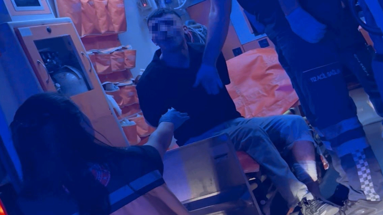 Gece yarısı tüm mahalleyi rahatsız etti, gelen polise silah çekti, vuruldu, tutuklandı!