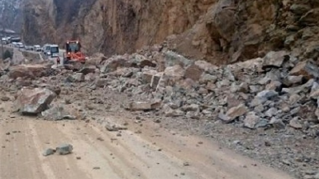 Giresun’da heyelan