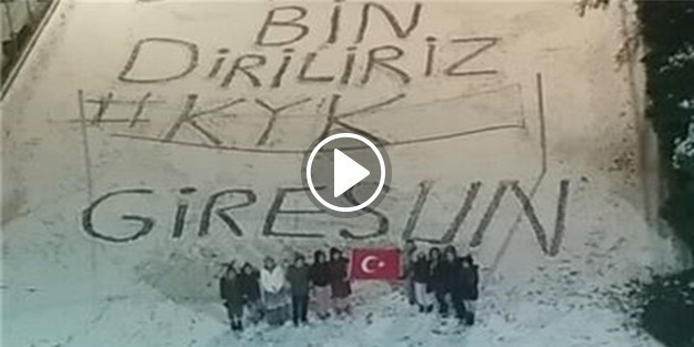 Kız öğrenciler komando andı ile şehri inletti!
