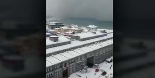 Giresun'da korkutan görüntü! Deniz üzerinden geldi