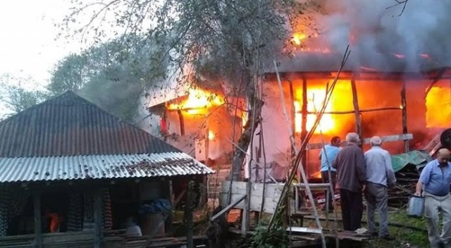 Giresun’da korkutan yangın