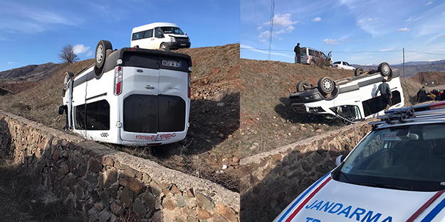Giresun’da öğrenci servisi devrildi: 11 yaralı