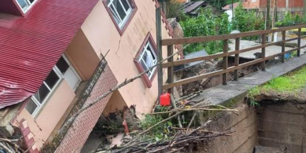 Giresun'da şiddetli yağışlar sel ve heyelanlara neden oldu
