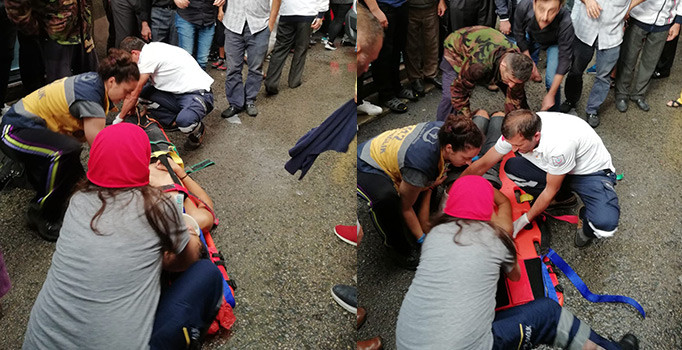 Giresun’da sigara içerken hayatından oluyordu