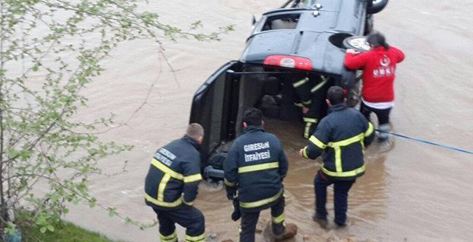 Giresun’da trafik kazası: 1 ölü, 2 yaralı