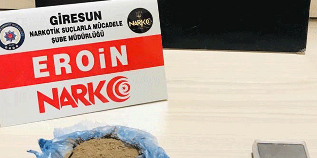 Giresun'da uyuşturucu operasyonu
