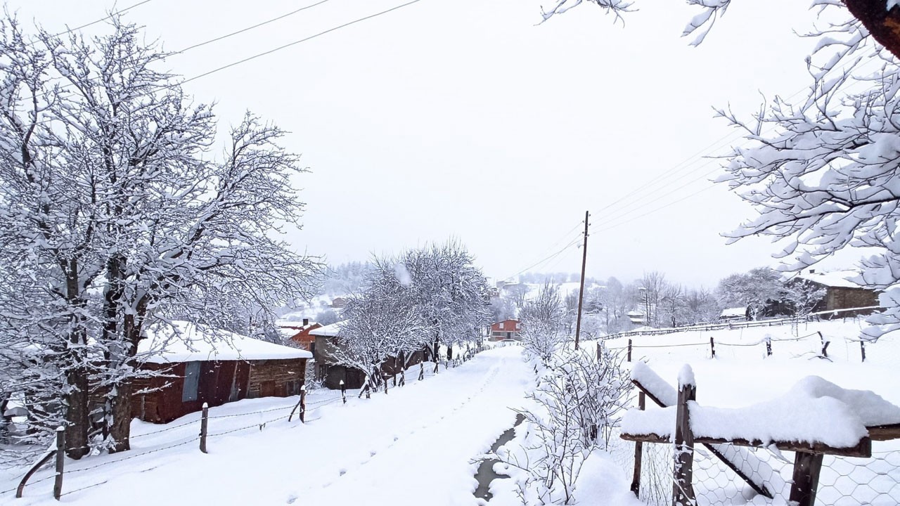 Giresun’da zaman dondu! Kar kalınlığı 2 metre