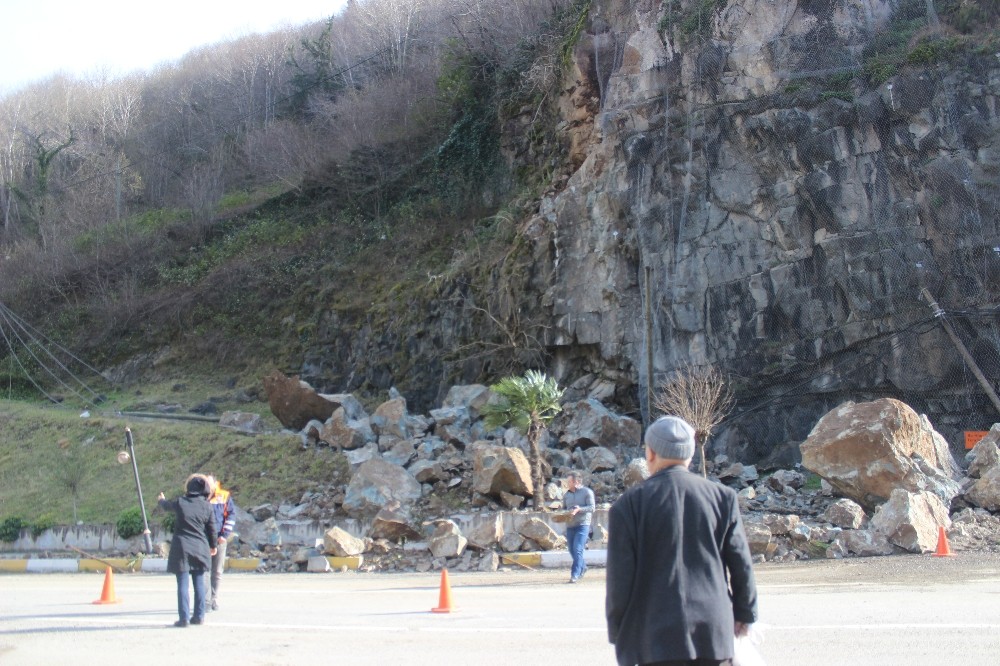 Giresun’daki heyelan 