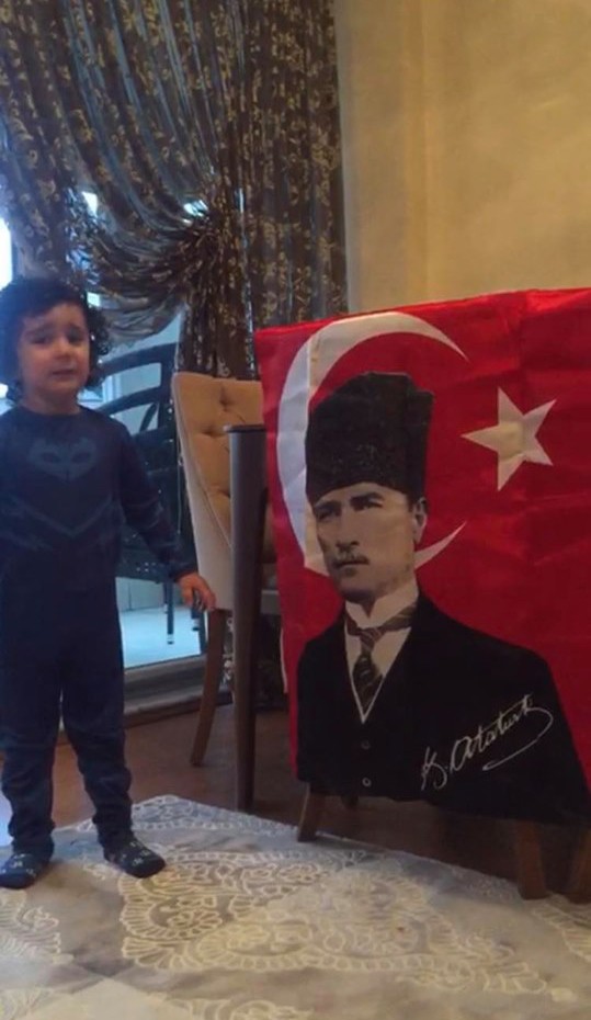 Giresunlu minik Seymen’in Atatürk sevgisi 