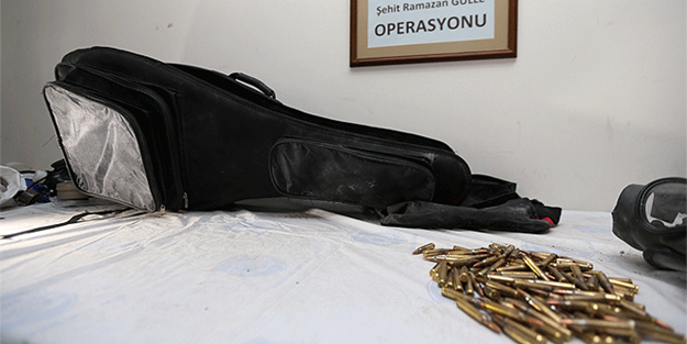 Gitar çantasından bomba düzeneği çıktı