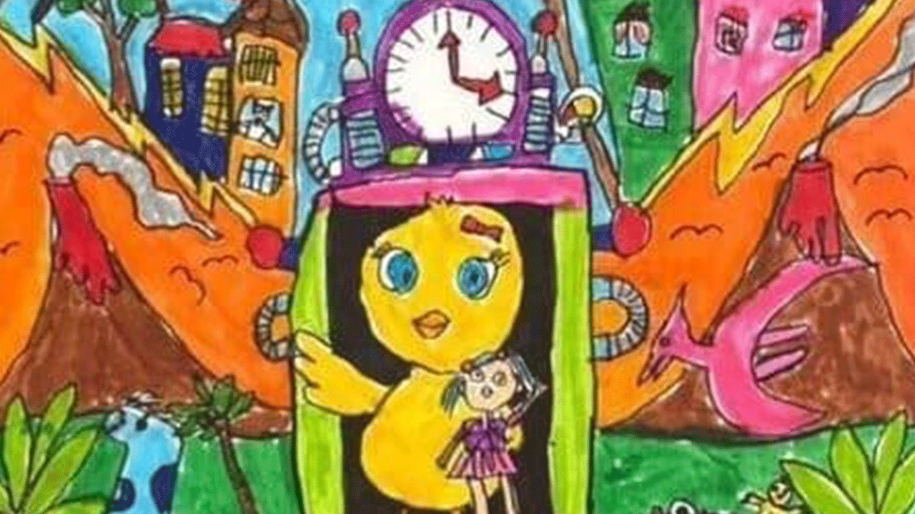 GKV’li Beren Kayıran, resim yarışmasında Türkiye ikincisi