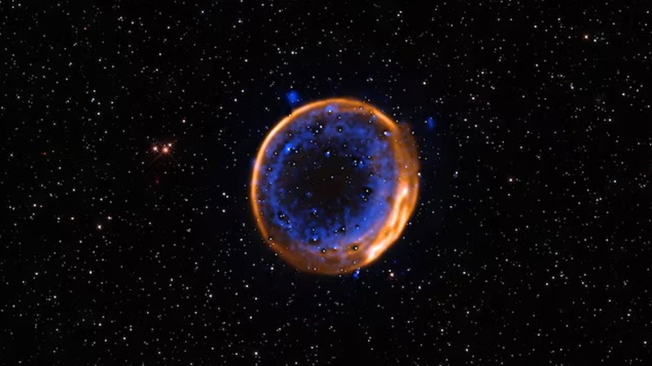 Gökbilimciler, bir yıldızın çift patlamasından sonraki manzarayı görüntüledi