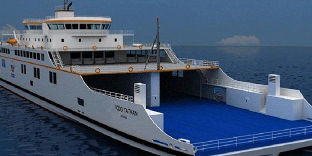 Gökçeada feribot seferlerine fırtına engeli