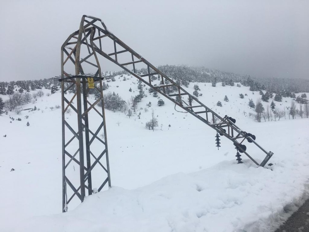 Göksun ilçesine 2 gündür enerji verilemiyor 