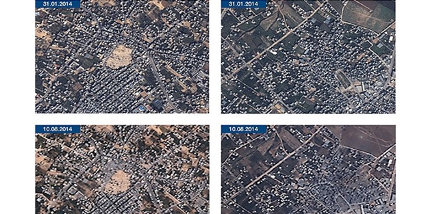 GÖKTÜRK-2 İsrail'in terör saldırılarını gözler önüne serdi