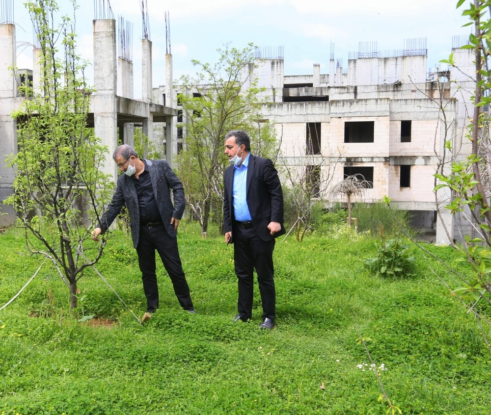 Göktürk’e meyve bahçesi yapıldı 