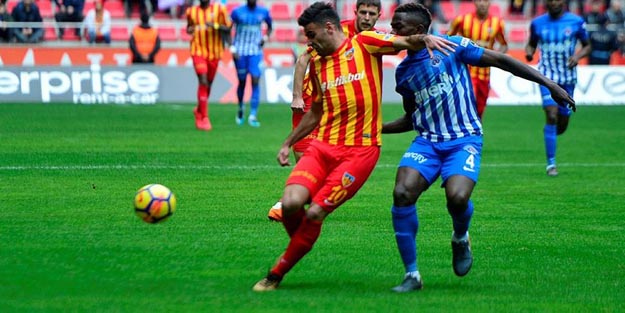 Gol düellosunun galibi Kayserispor