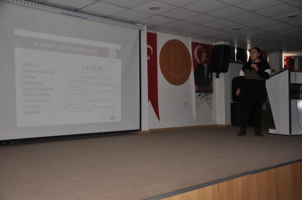 Gölbaşı ilçesinde kadına yönelik şiddet semineri 
