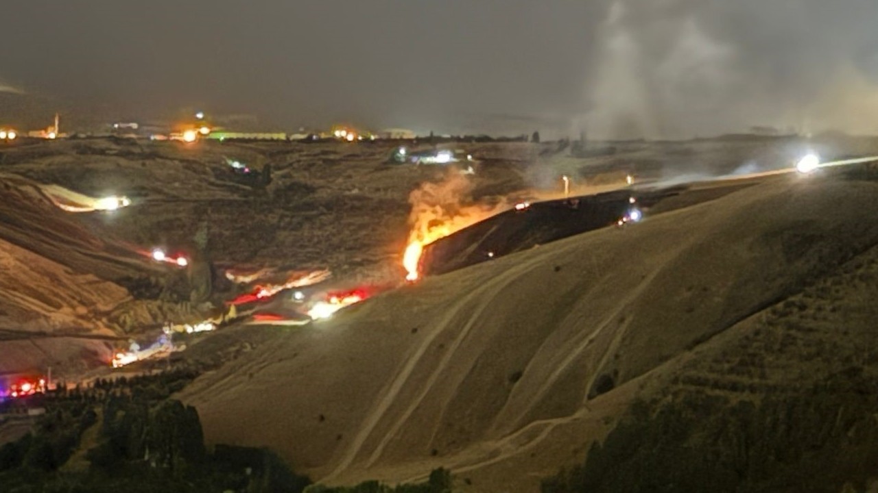 Gölbaşı’nda ormanlık alanda yangın