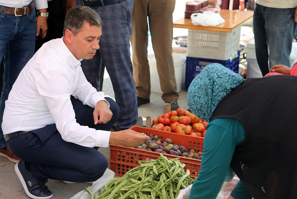 Gölbaşı’nda üreticiden tüketiciye köprü “Köylü Pazarı” 