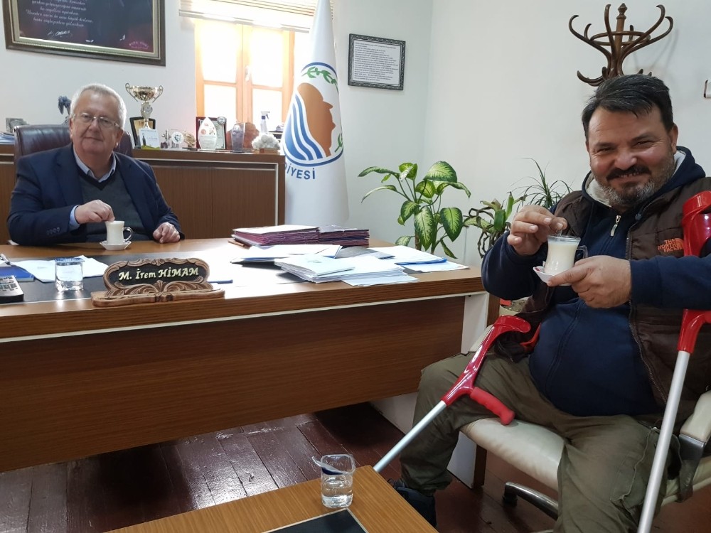 Gömeç Belediye Başkanı Himam’dan süt üreticisine anlamlı destek 