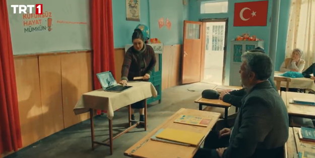 Gönül Dağı dizisinde ders niteliğinde sahne