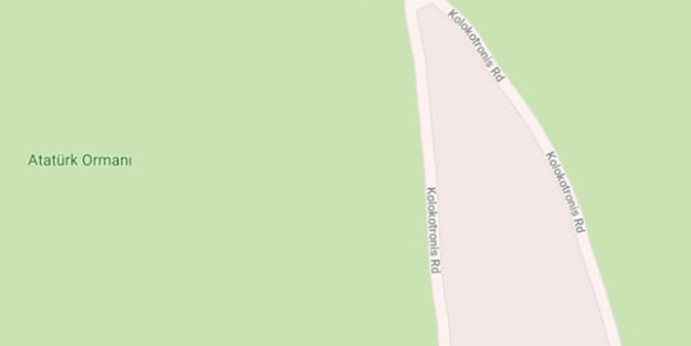 Google'dan skandal hata! izmir'de yola Yunan ismi vermişler