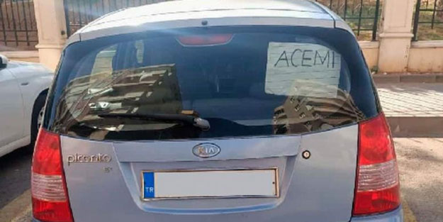 Gören bir daha okuyor! Aracın arkasında ilginç yazı