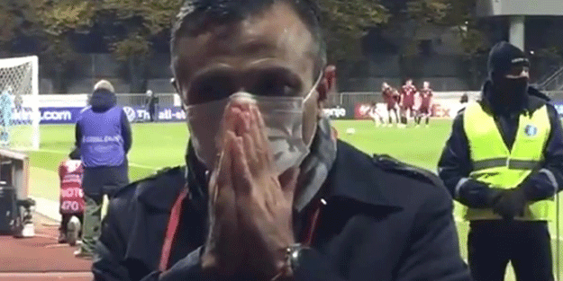 Görevli TRT Spor ekibi bile bakamadı! Sahada büyük drama