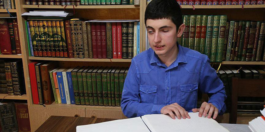 Görme engelli Huzeyfe'nin büyük başarısı