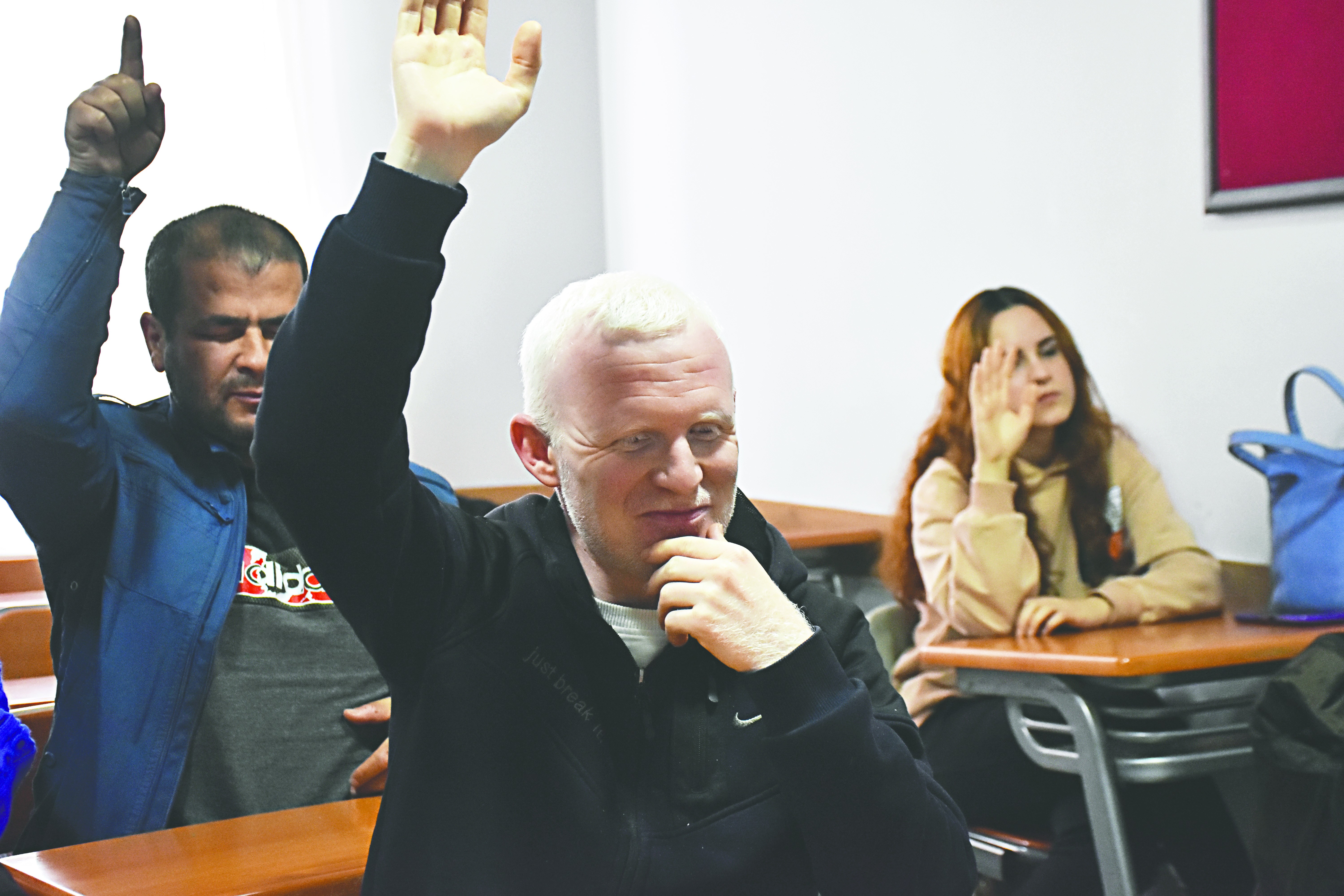 Görme engelliler memurluk sınavına hazırlanıyor