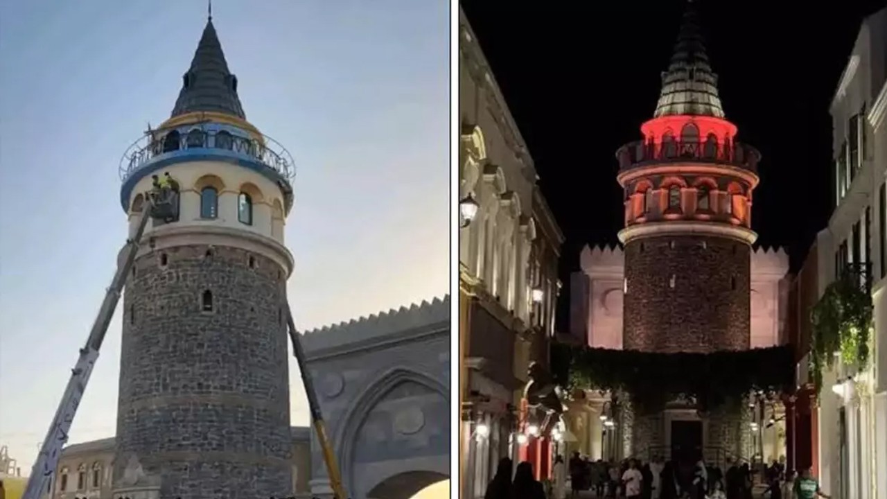 Görmenin bedeli cep yaktı! Suudi Arabistan'a Galata Kulesi inşa edildi
