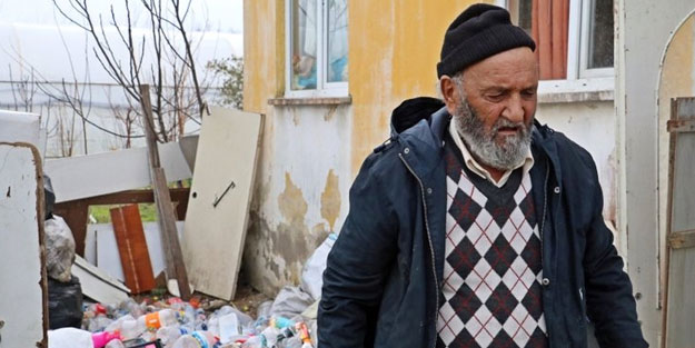 Görmeyen gözlerle kağıt topluyor! 88 yaşındaki Hasan amca yardım bekliyor