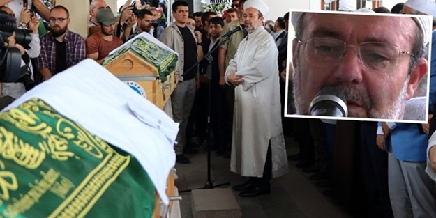 Görmez, Suriyeli hamile kadının cenazesinde ağladı!