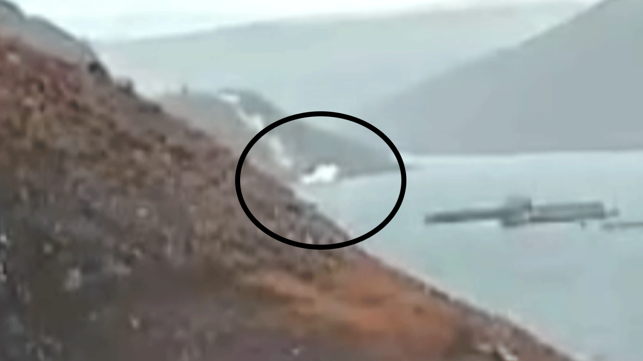 Görüntüler ortaya çıktı: İşte otomobilin baraja uçma anı!